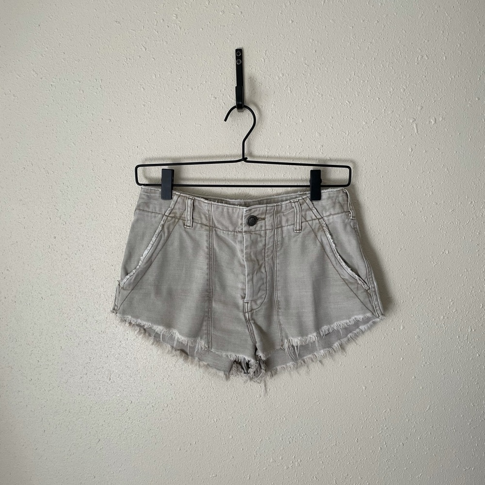 Free People Raw Patched Standoff Shorts